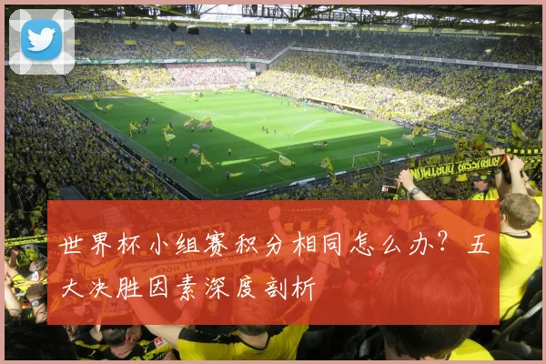 世界杯小组赛积分相同怎么办？五大决胜因素深度剖析